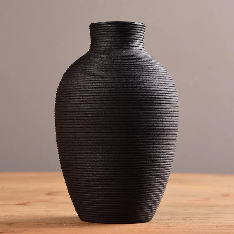 Ceramic Vase For Home Decor Nordic Flower Pot Home Living Room Decoration  Flower Vase Cachepot For Flowers Modern for interior