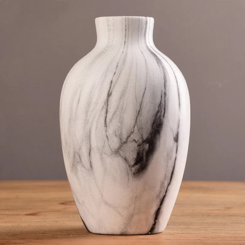 Ceramic Vase For Home Decor Nordic Flower Pot Home Living Room Decoration  Flower Vase Cachepot For Flowers Modern for interior