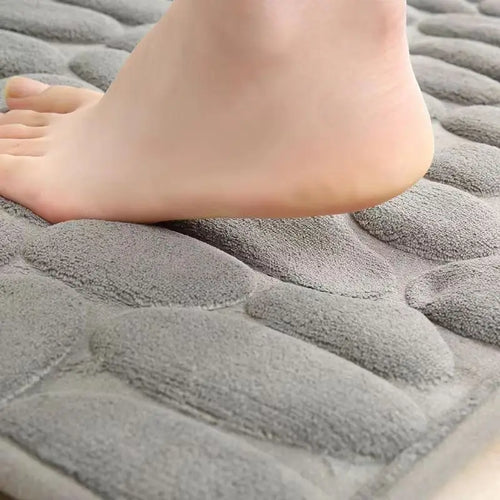 15.7*19.7in Washroom toilet foot mat U-shaped floor mat waterproof pad Bathroom bathroom water absorption anti-skid pad