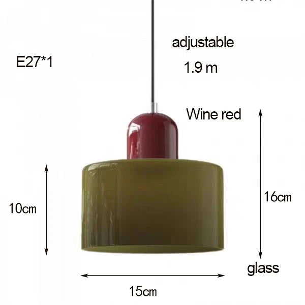 Nordic Modern Glass Pendant Light – Elegant Hanging Chandelier