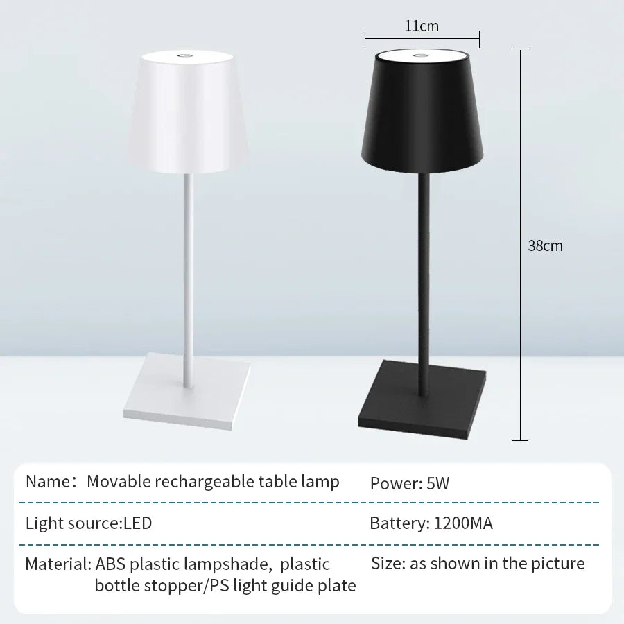 Cordless Rechargeable LED Table Lamp