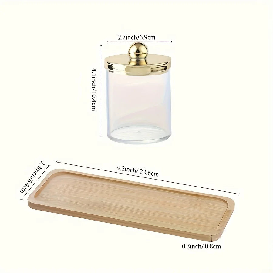 Luxury 3 piece bathroom organiser set