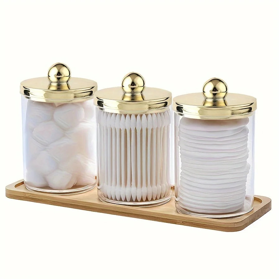 Luxury 3 piece bathroom organiser set