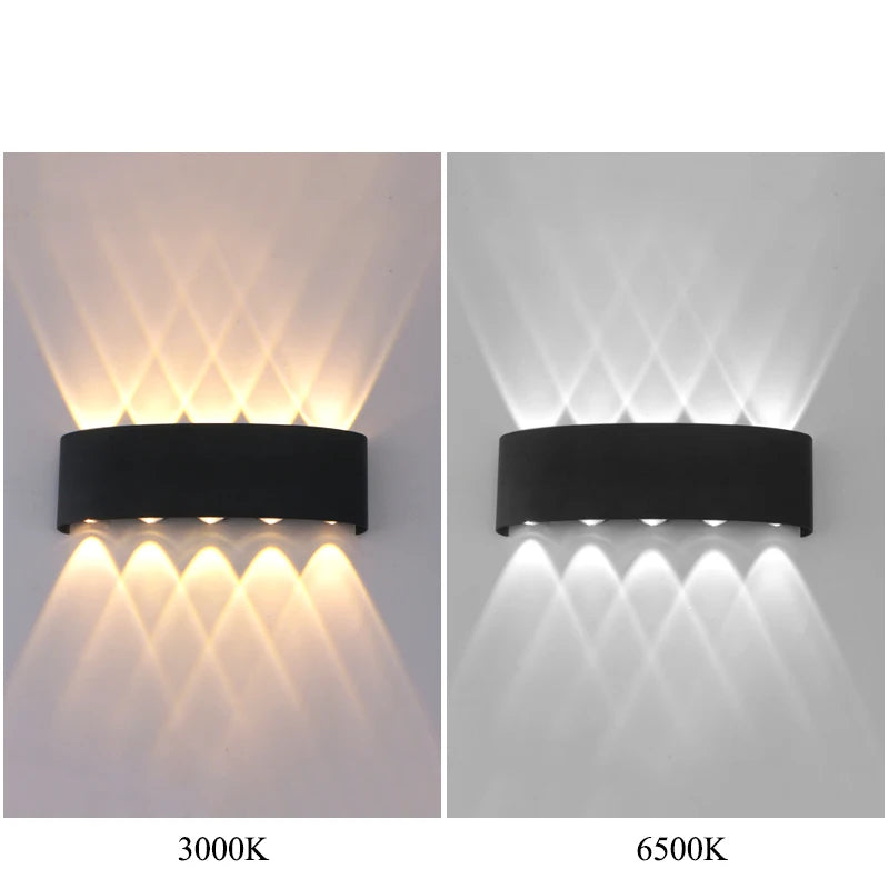 Modern LED Up & Down Wall Light – Indoor & Outdoor