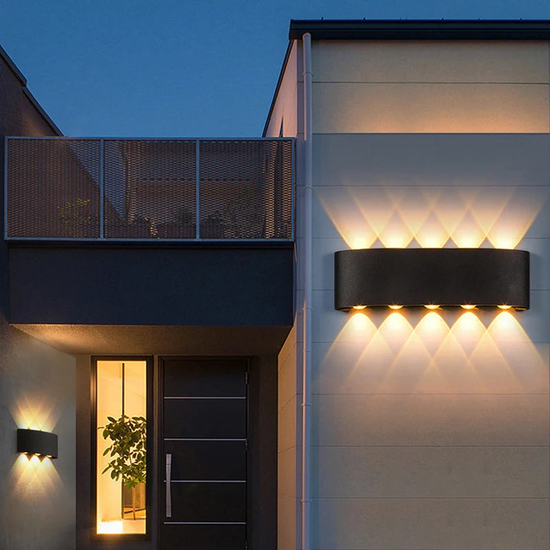 Modern LED Up & Down Wall Light – Indoor & Outdoor