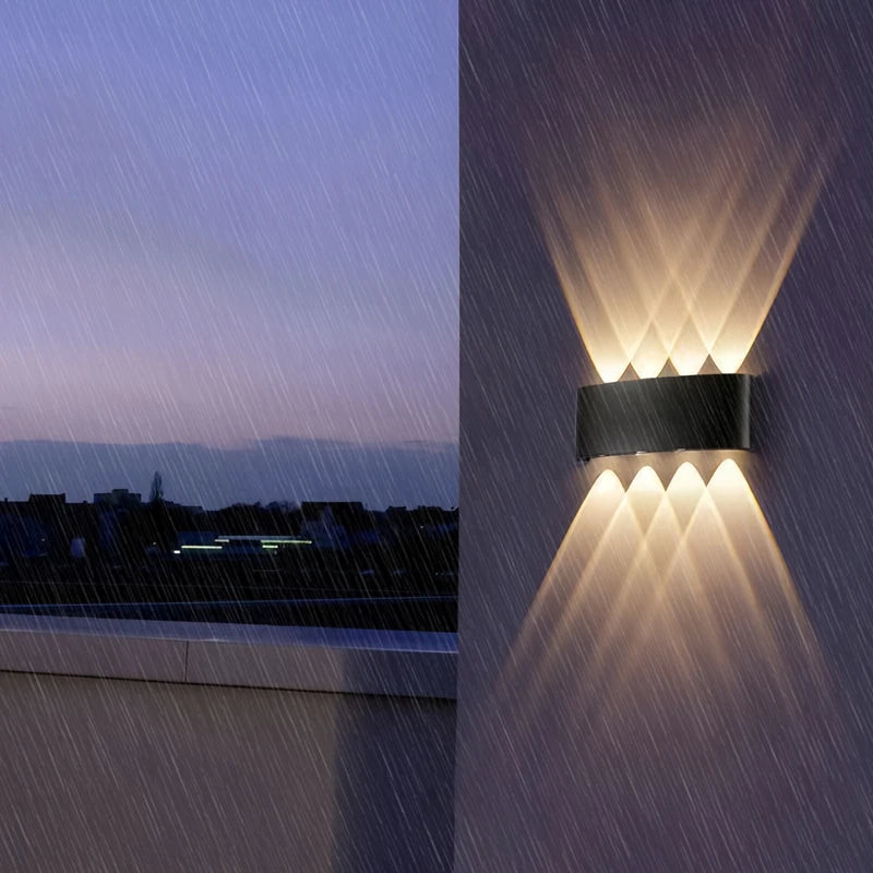 Modern LED Up & Down Wall Light – Indoor & Outdoor