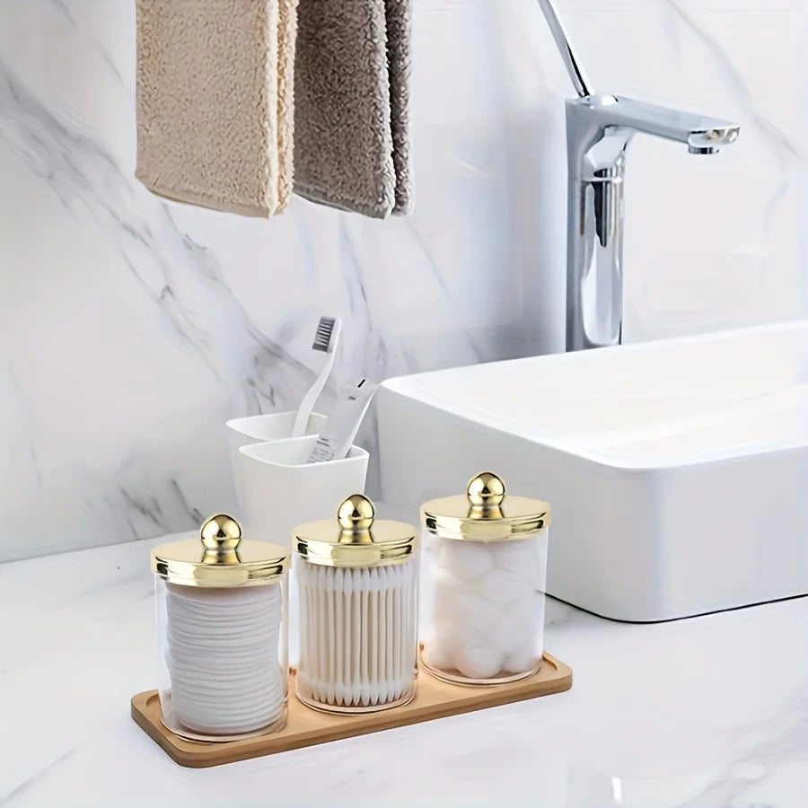 Luxury 3 piece bathroom organiser set