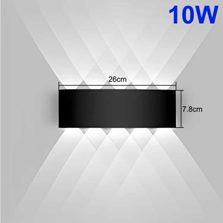 Modern LED Up & Down Wall Light – Indoor & Outdoor