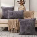 Luxury Cream White Faux Fur Cushion Cover.