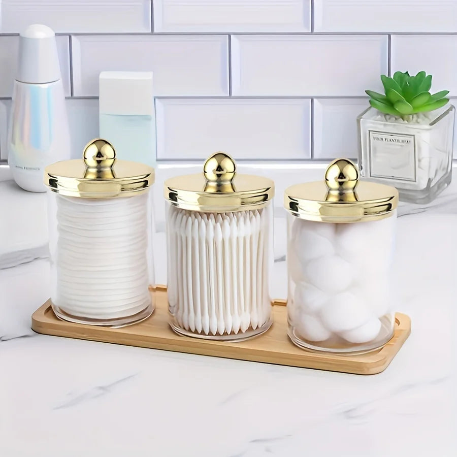 Luxury 3 piece bathroom organiser set