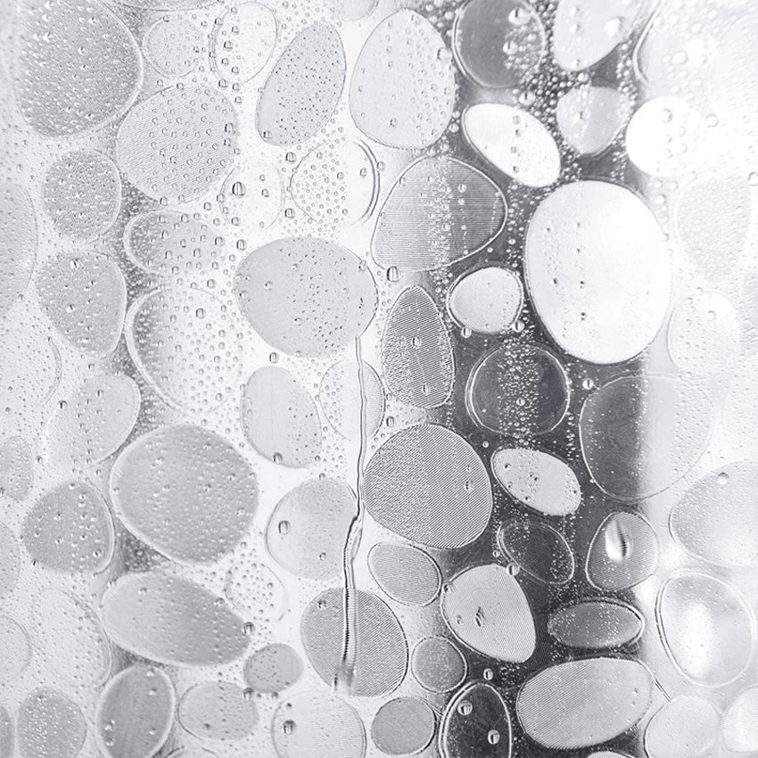 Luxury Pebble-Effect Waterproof Shower Curtain